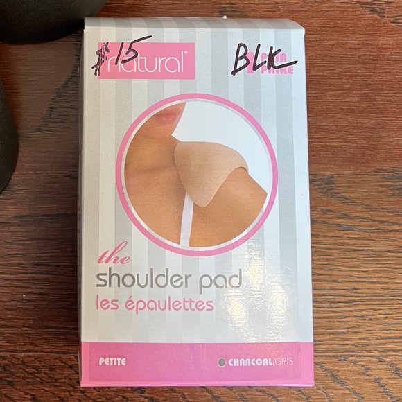 Natural Shoulder Pads in Charcoal NWT - Picture 2 of 13